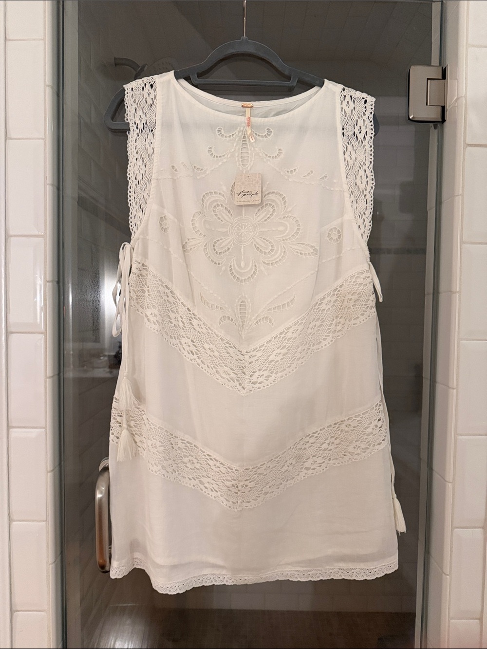 Free People Winifred Lace Mini Dress